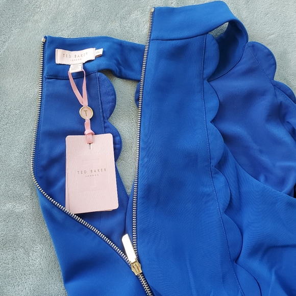 Ted Baker Torrii Halter Neck Scallop Tunic Dress - Picture 8 of 12